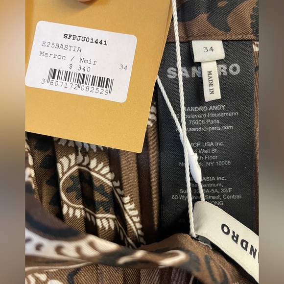 Bastia Pleated Maxi Skirt With Bandana Motif - Picture 6 of 6